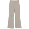 Mark Kenly Domino Tan Split-ankle Trousers In Gray