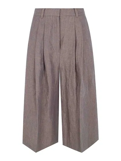 Mark Kenly Domino Tan Pennie Linen Hemp In Brown