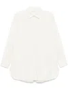 Mark Kenly Domino Tan Women's Sigga Atelier Linen-silk Blend Shirt In White
