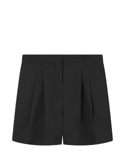 Mark Kenly Domino Tan Prisk Pleated Shorts In Black