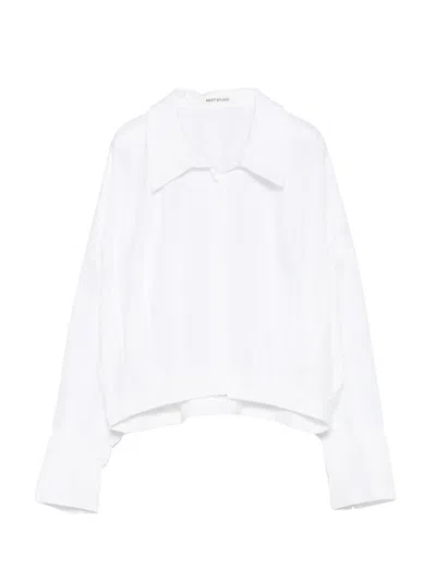 Mark Kenly Domino Tan Saina Collared Shirt In White