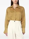 Mark Kenly Domino Tan Loose Sigga Shirt In Ramie