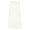 Mark Kenly Domino Tan Pleated Midi Skirt In White