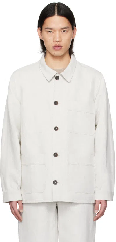 Mark Kenly Domino Tan Studio Beige Jones Jacket In Shell
