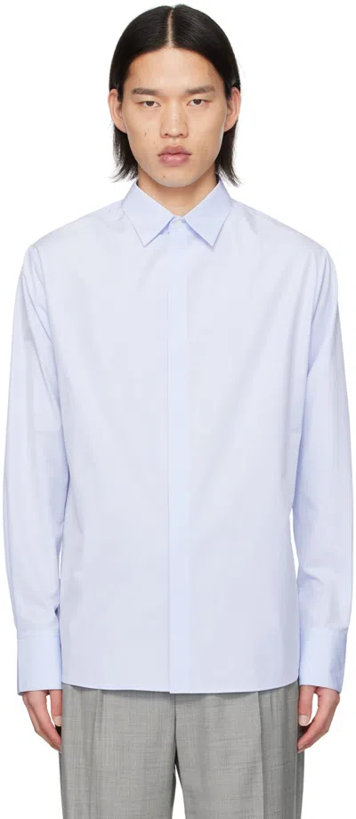 Mark Kenly Domino Tan Studio Blue Salomon Shirt In Light Blue