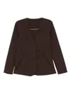 Mark Kenly Domino Tan Textured Single-breasted Jacket In Brown