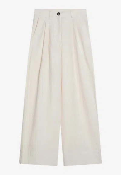Mark Kenly Domino Tan Wide-leg Pants In Neutral