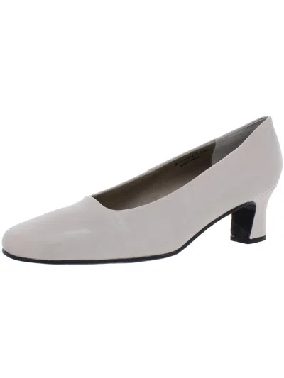Mark Lemp Classics By Walking Cradles Vicki Womens Solid Slip On Pumps In White