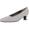 Mark Lemp Classics By Walking Cradles Vicki Womens Solid Slip On Pumps In White
