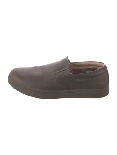 Pre-owned Mark Nason Leather Sneakers In Brown/grey