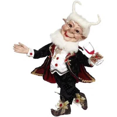 Mark Roberts 17" H Dracula Elf Figurines & Collectibles In Black,white,red,gold