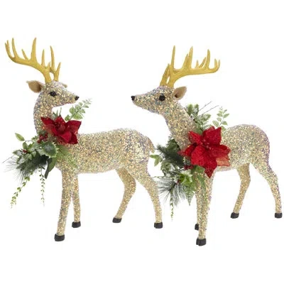 Mark Roberts 2 Piece Festoon Sparkling Deer Set