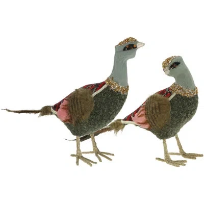 Mark Roberts 2 Piece Pheasant Set In Multi