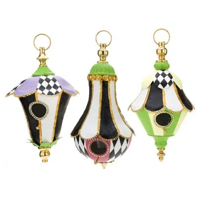 Mark Roberts 3 Piece St Tropez Birdhouse Set In Multi