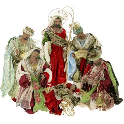 Mark Roberts 6 Piece Christmas African American Nativity Scene Set, 14-53 Inches