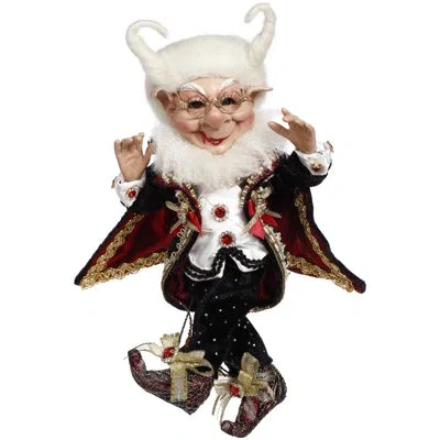 Mark Roberts 9" H Dracula Elf Figurines & Collectibles In Black,white,red,gold
