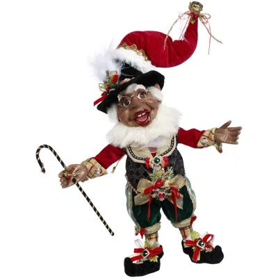 Mark Roberts African American Humbug Elf, Medium - 17 Inches In Gold,black,green,red