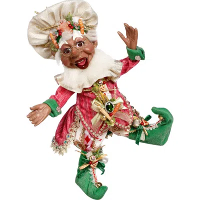 Mark Roberts African American Pastry Maker Elf, Medium In Multi