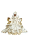 Mark Roberts African American Snow And Pearls Mrs. Claus In White