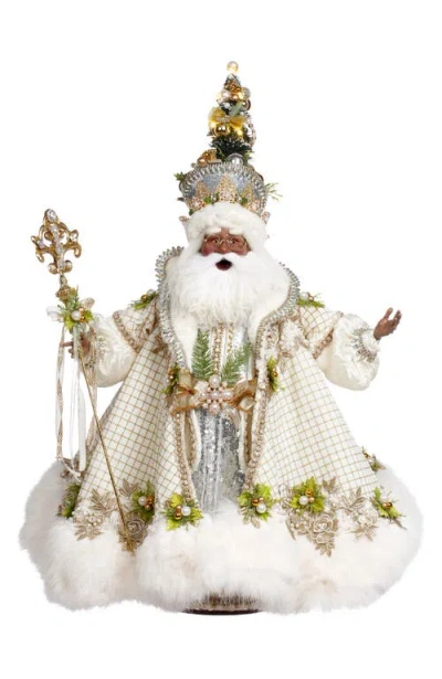 Mark Roberts African American  White Christmas Santa In Multi