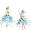 Mark Roberts Ballerina Ornament, Blue, Set Of 2 In Blue