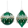 Mark Roberts Banded Jewel Ornament, Set Of 6 In Green