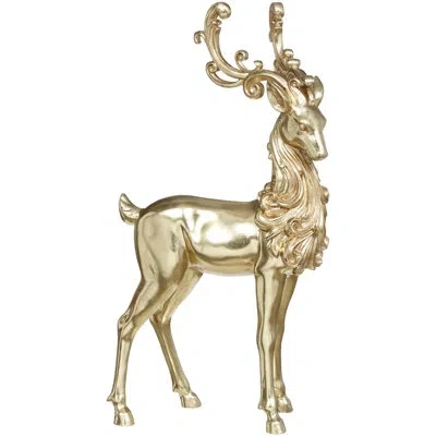 Mark Roberts Baroque Standing Deer - 20 Inches In Gold