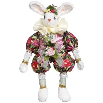 Mark Roberts Bean Bag Pillow Body Rabbit With Vest, Small - 13.5 Inches In Red