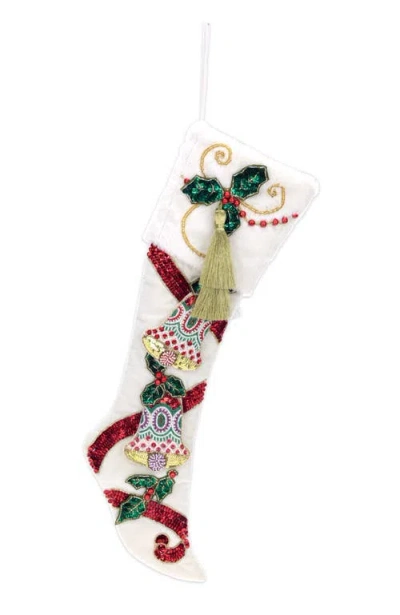 Mark Roberts Bells Berry Stocking In Multi