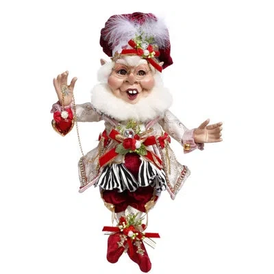 Mark Roberts Big Heart Elf, Medium - 17 Inches In Red