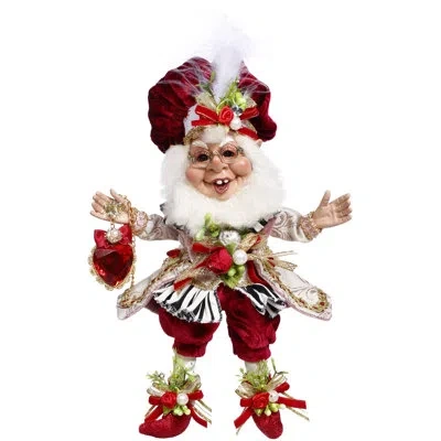 Mark Roberts Big Heart Elf, Small - 10 Inches In Red