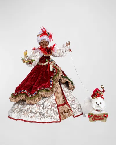 Mark Roberts Black Mrs. Claus Christmas Party, 23" In Red