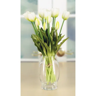 Mark Roberts Blooming Tulip Bunch, Set Of 6 In Green