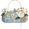 Mark Roberts Blue Bag, Diamond And Gold Ornament In Multi