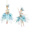 Mark Roberts Blue Ballerina Ornaments, Set Of 2 In Multi
