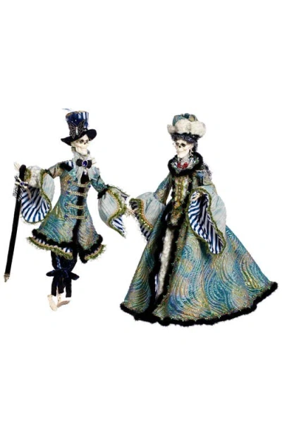 Mark Roberts Blue Wave Skeleton, Large , Set Of 2 In Multi
