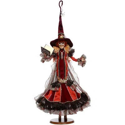 Mark Roberts Book Of Spells Witch, Large - 32 Inches In Orange;gold;silver;black