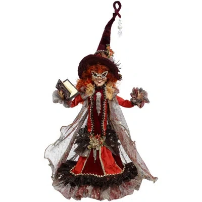 Mark Roberts Book Of Spells Witch, Small - 17 Inches In Orange;gold;silver;black