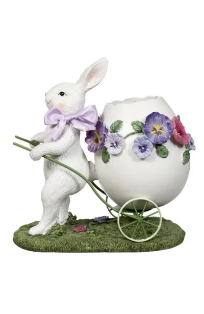 Mark Roberts Bunny With Egg Carriage In Purple
