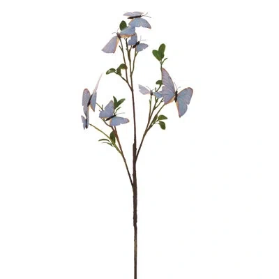Mark Roberts Butterflies Spray - 31 Inches Set Of 6 In Purple;green