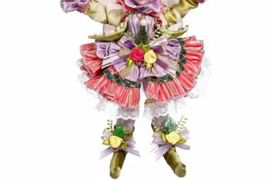 Mark Roberts Butterfly Fairy Girl Small 11" In Red In Multi