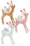 Mark Roberts Candied Deer, Medium, Set Of 3 In Multi