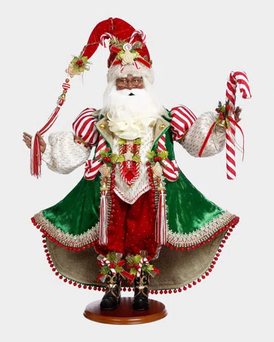 Mark Roberts Candy Cane & Cookie Santa Figure In Multi