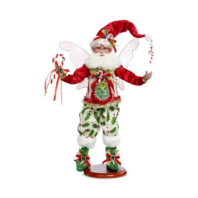 Mark Roberts Candy Cane Holly Fairy Figure In Multi