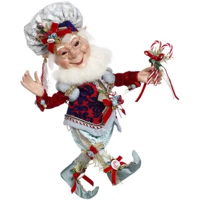 Mark Roberts Candy Dandy Elf, Medium - 16 Inches In Blue,red,navy,gold