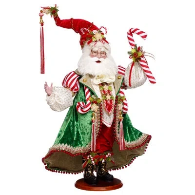 Mark Roberts Candycane & Cookie Santa - 26 Inches In Multi
