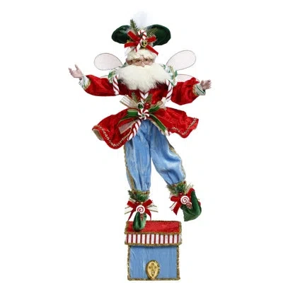 Mark Roberts Candycane Fairy Stocking Holder - 21 Inches In Blue;white;green;red