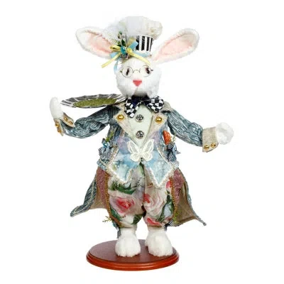 Mark Roberts Chef Rabbit With Tray - 20 Inches In Yellow;pink;blue;white