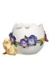 Mark Roberts Chick With Eggl Planter In Multi