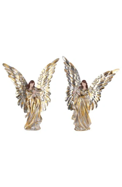 Mark Roberts Christmas Angels, Set Of 2 In Gold